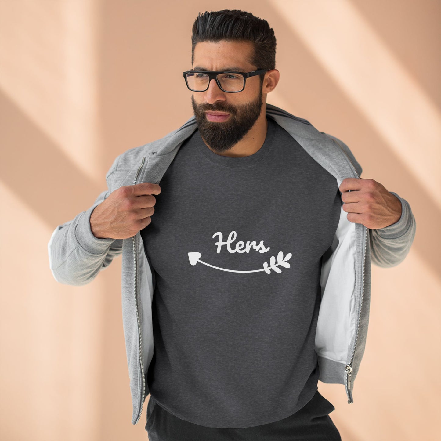 Premium Crew Neck Sweatshirt "Hers"