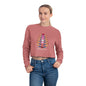 Women's Cropped Sweatshirt Relaxed Fit "Wings of Love"
