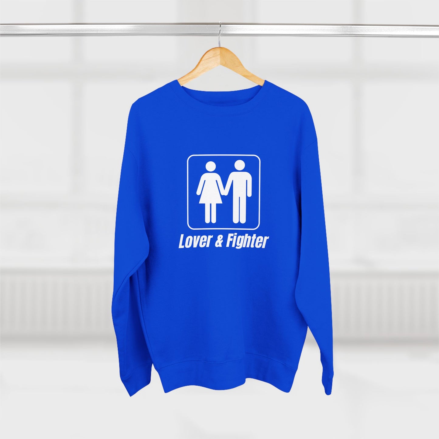 Premium Crew Neck Sweatshirt "Lover & Fighter"