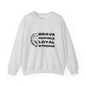 Unisex Heavy Blend™ Crewneck Sweatshirt Brave Humble Loyal Strong Lion