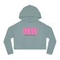 Women’s Cropped Hooded Sweatshirt "IYKYK How Much I Love You"